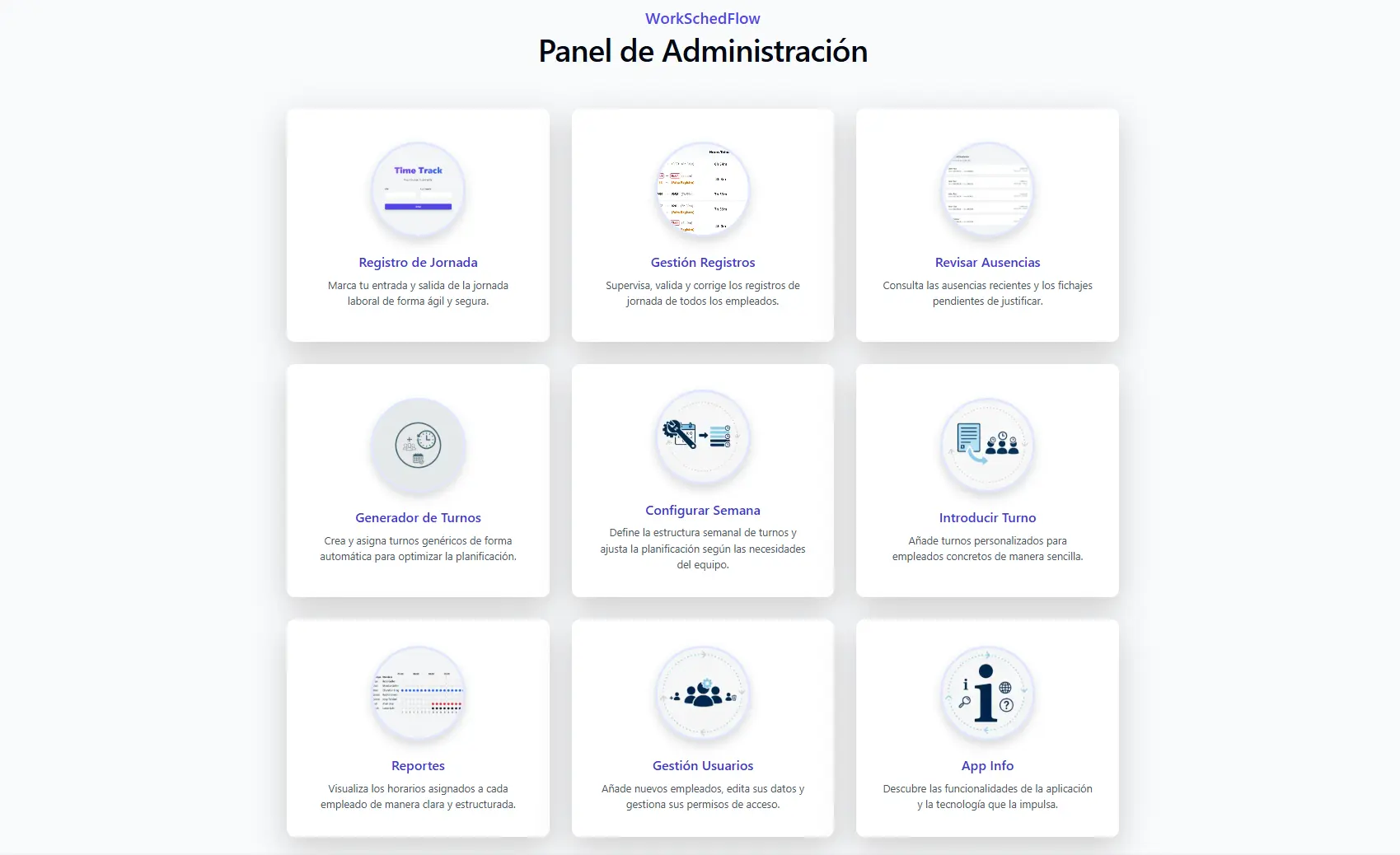 Dashboard Administración